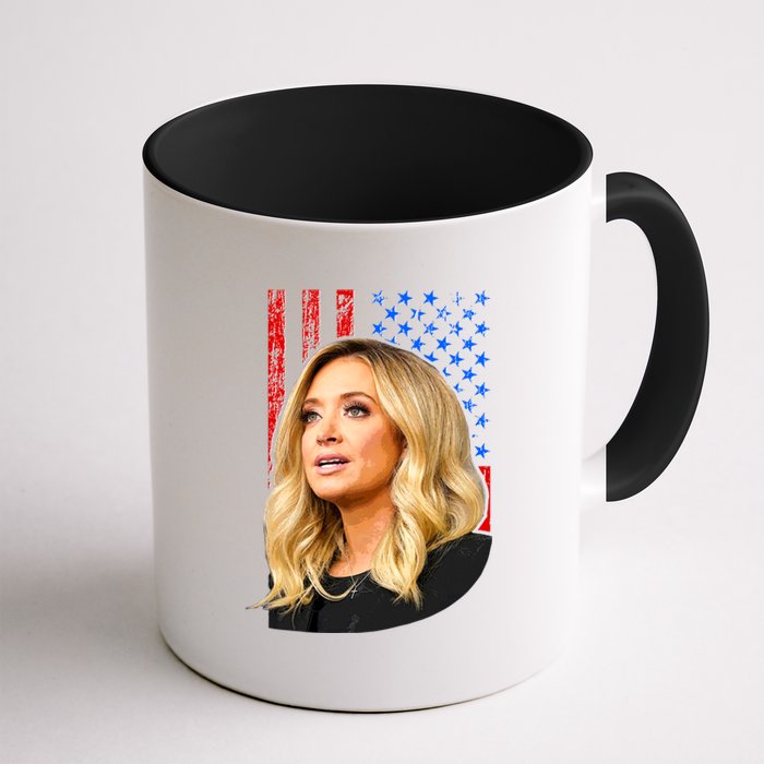 Kayleigh McEnany USA Flag Coffee Mug