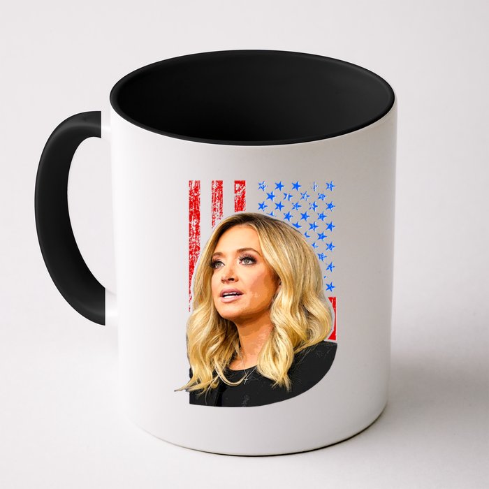 Kayleigh McEnany USA Flag Coffee Mug