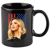 Kayleigh McEnany USA Flag 11oz C Handle Ceramic Mug