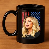 Kayleigh McEnany USA Flag 11oz C Handle Ceramic Mug