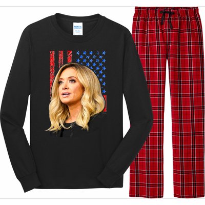 Kayleigh McEnany USA Flag Long Sleeve Pajama Set