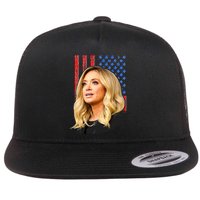 Kayleigh McEnany USA Flag Flat Bill Trucker Hat