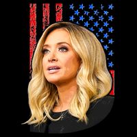 Kayleigh McEnany USA Flag Flat Bill Trucker Hat