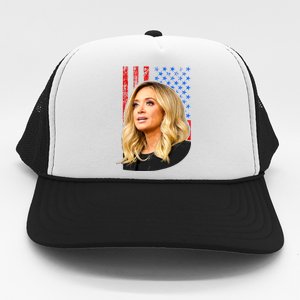 Kayleigh McEnany USA Flag Trucker Hat