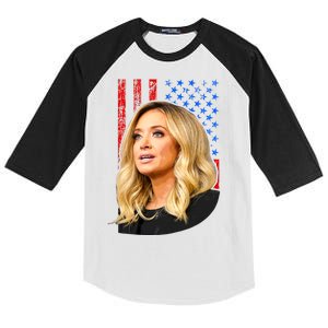 Kayleigh McEnany USA Flag Kids Colorblock Raglan Jersey