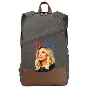 Kayleigh McEnany USA Flag Cotton Canvas Backpack