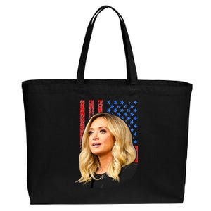 Kayleigh McEnany USA Flag Cotton Canvas Jumbo Tote