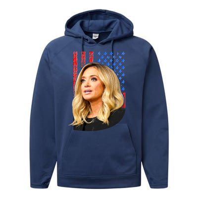 Kayleigh McEnany USA Flag Performance Fleece Hoodie