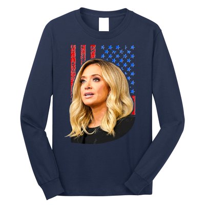 Kayleigh McEnany USA Flag Long Sleeve Shirt