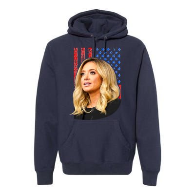 Kayleigh McEnany USA Flag Premium Hoodie