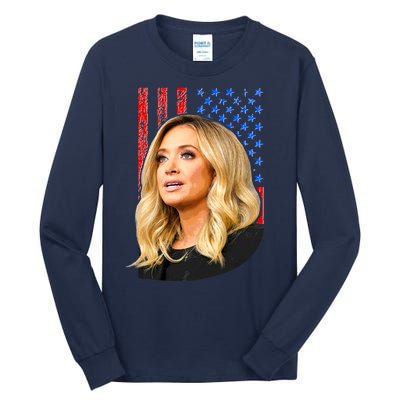 Kayleigh McEnany USA Flag Tall Long Sleeve T-Shirt