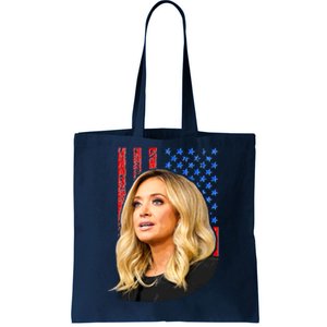 Kayleigh McEnany USA Flag Tote Bag