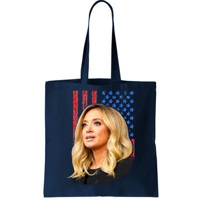 Kayleigh McEnany USA Flag Tote Bag