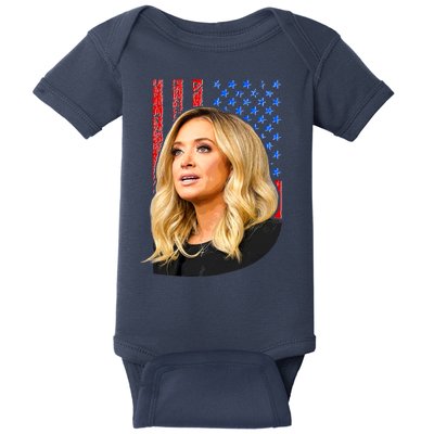 Kayleigh McEnany USA Flag Baby Bodysuit