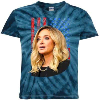 Kayleigh McEnany USA Flag Kids Tie-Dye T-Shirt