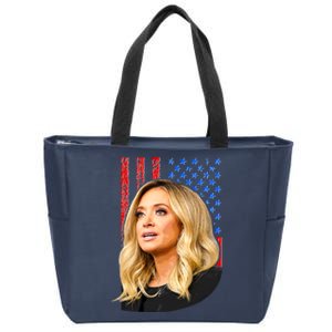 Kayleigh McEnany USA Flag Zip Tote Bag