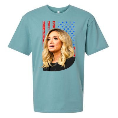 Kayleigh McEnany USA Flag Sueded Cloud Jersey T-Shirt