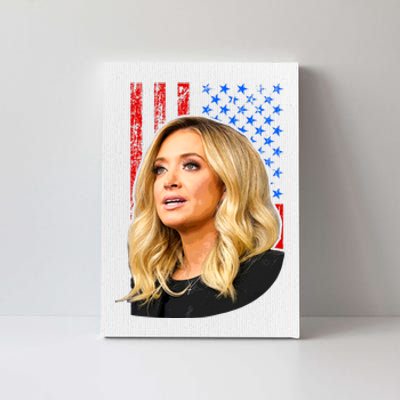 Kayleigh McEnany USA Flag Canvas