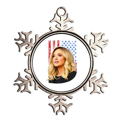 Kayleigh McEnany USA Flag Metallic Star Ornament