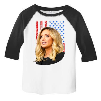 Kayleigh McEnany USA Flag Toddler Fine Jersey T-Shirt