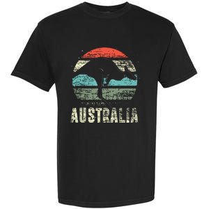 Kangaroo Aussie Zoo Animal Lover Retro Australia Garment-Dyed Heavyweight T-Shirt