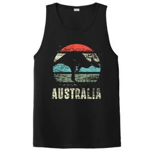 Kangaroo Aussie Zoo Animal Lover Retro Australia PosiCharge Competitor Tank