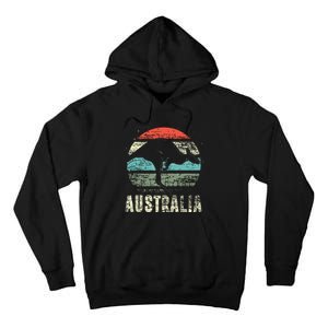 Kangaroo Aussie Zoo Animal Lover Retro Australia Tall Hoodie