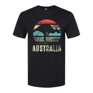 Kangaroo Aussie Zoo Animal Lover Retro Australia Softstyle CVC T-Shirt