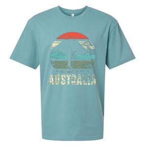 Kangaroo Aussie Zoo Animal Lover Retro Australia Sueded Cloud Jersey T-Shirt