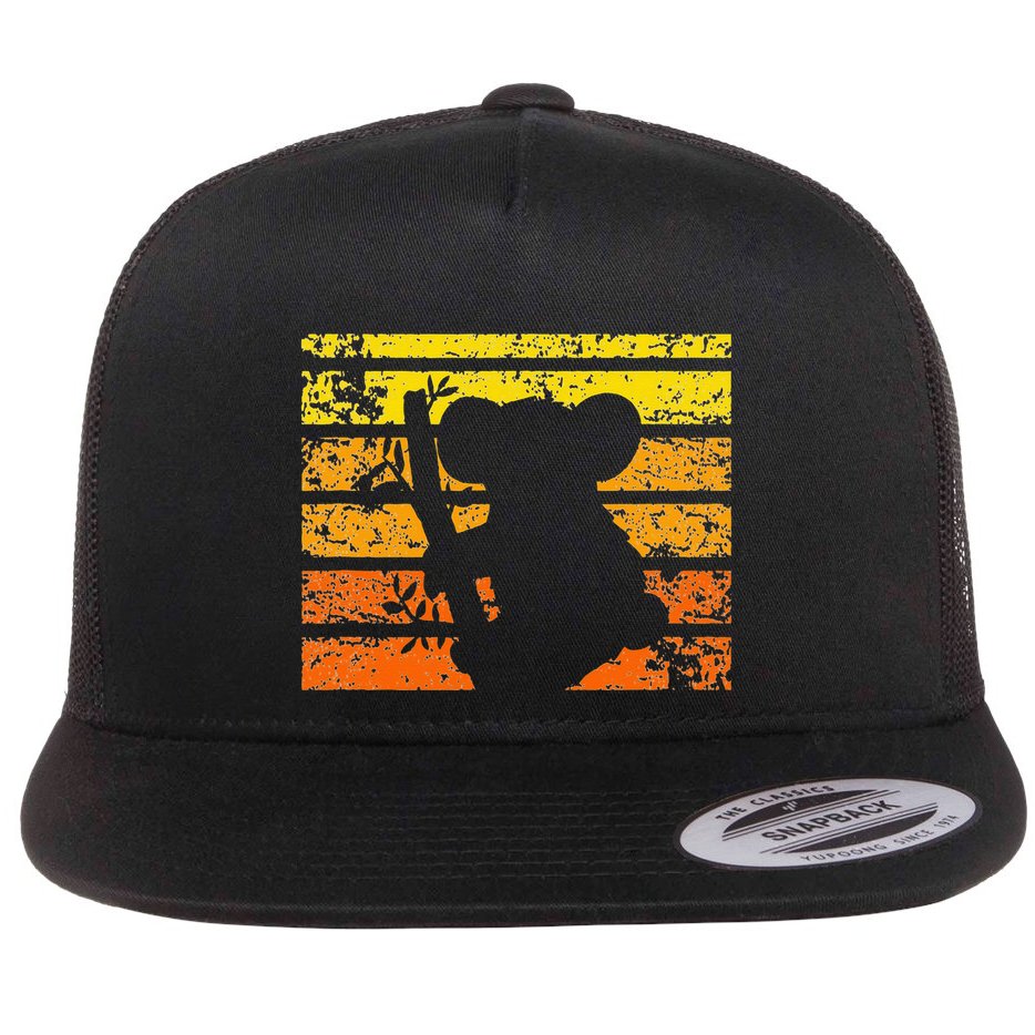 Koala Animal Zoo Keeper Gift Australia Flat Bill Trucker Hat