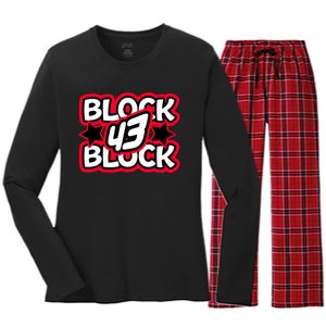 Ken Block 43 Hoonigan Racing Division Legend Racer Women's Long Sleeve Flannel Pajama Set 