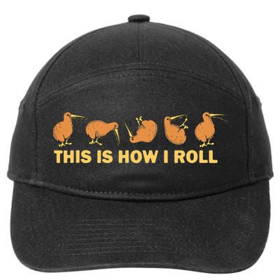 Kiwi Bird Australia Souvenir This Is How I Roll Kiwi 7-Panel Snapback Hat