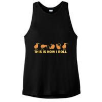 Kiwi Bird Australia Souvenir This Is How I Roll Kiwi Ladies PosiCharge Tri-Blend Wicking Tank