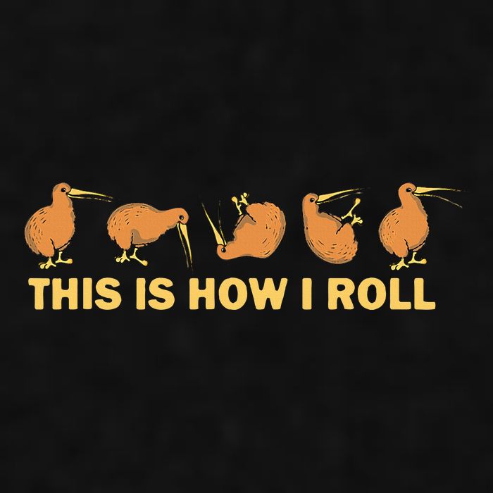 Kiwi Bird Australia Souvenir This Is How I Roll Kiwi Ladies PosiCharge Tri-Blend Wicking Tank