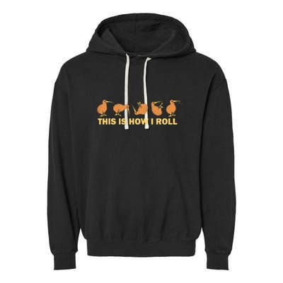 Kiwi Bird Australia Souvenir This Is How I Roll Kiwi Garment-Dyed Fleece Hoodie