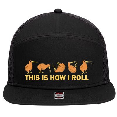Kiwi Bird Australia Souvenir This Is How I Roll Kiwi 7 Panel Mesh Trucker Snapback Hat