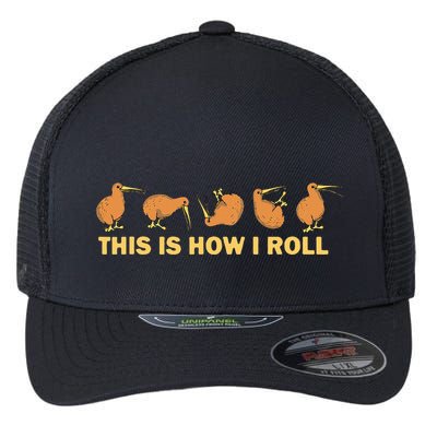 Kiwi Bird Australia Souvenir This Is How I Roll Kiwi Flexfit Unipanel Trucker Cap