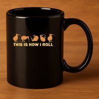 Kiwi Bird Australia Souvenir This Is How I Roll Kiwi 11oz C Handle Ceramic Mug