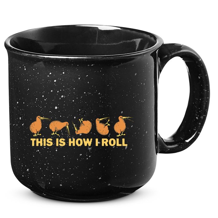 Kiwi Bird Australia Souvenir This Is How I Roll Kiwi 15oz Campfire Ceramic Mug