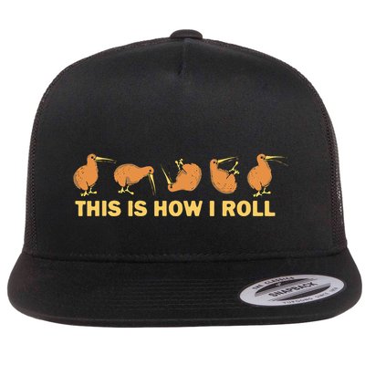 Kiwi Bird Australia Souvenir This Is How I Roll Kiwi Flatbill Hat