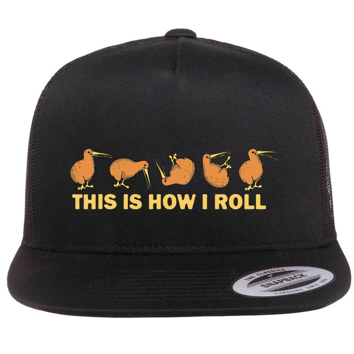 Kiwi Bird Australia Souvenir This Is How I Roll Kiwi Flatbill Hat