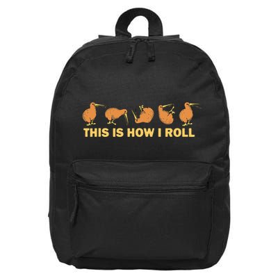 Kiwi Bird Australia Souvenir This Is How I Roll Kiwi 16 in Basic Backpack