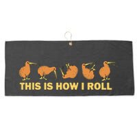 Kiwi Bird Australia Souvenir This Is How I Roll Kiwi Large Microfiber Waffle Golf Towel