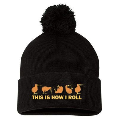 Kiwi Bird Australia Souvenir This Is How I Roll Kiwi Pom Pom 12in Knit Beanie