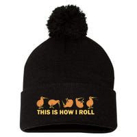 Kiwi Bird Australia Souvenir This Is How I Roll Kiwi Pom Pom 12in Knit Beanie