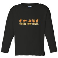 Kiwi Bird Australia Souvenir This Is How I Roll Kiwi Toddler Long Sleeve Shirt