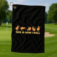 Kiwi Bird Australia Souvenir This Is How I Roll Kiwi Golf Towel