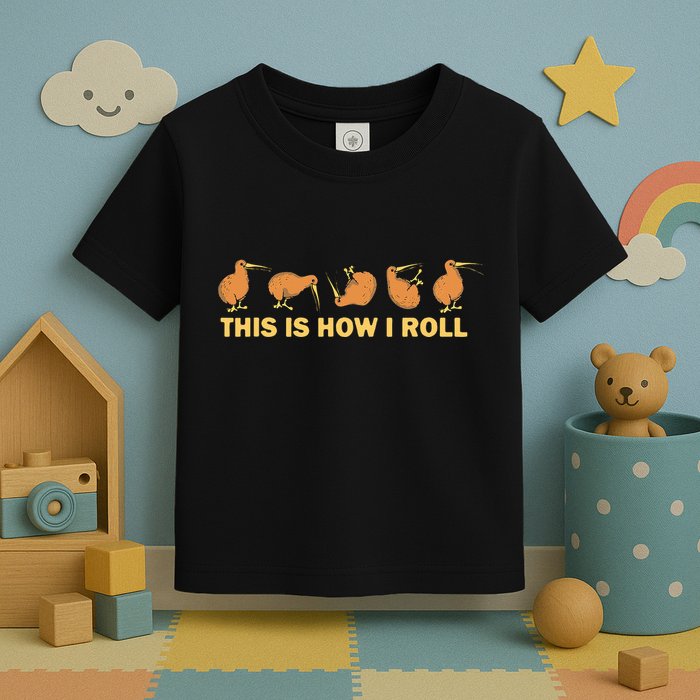 Kiwi Bird Australia Souvenir This Is How I Roll Kiwi Toddler T-Shirt