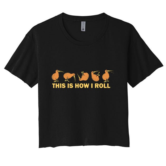 Kiwi Bird Australia Souvenir This Is How I Roll Kiwi Crop Top