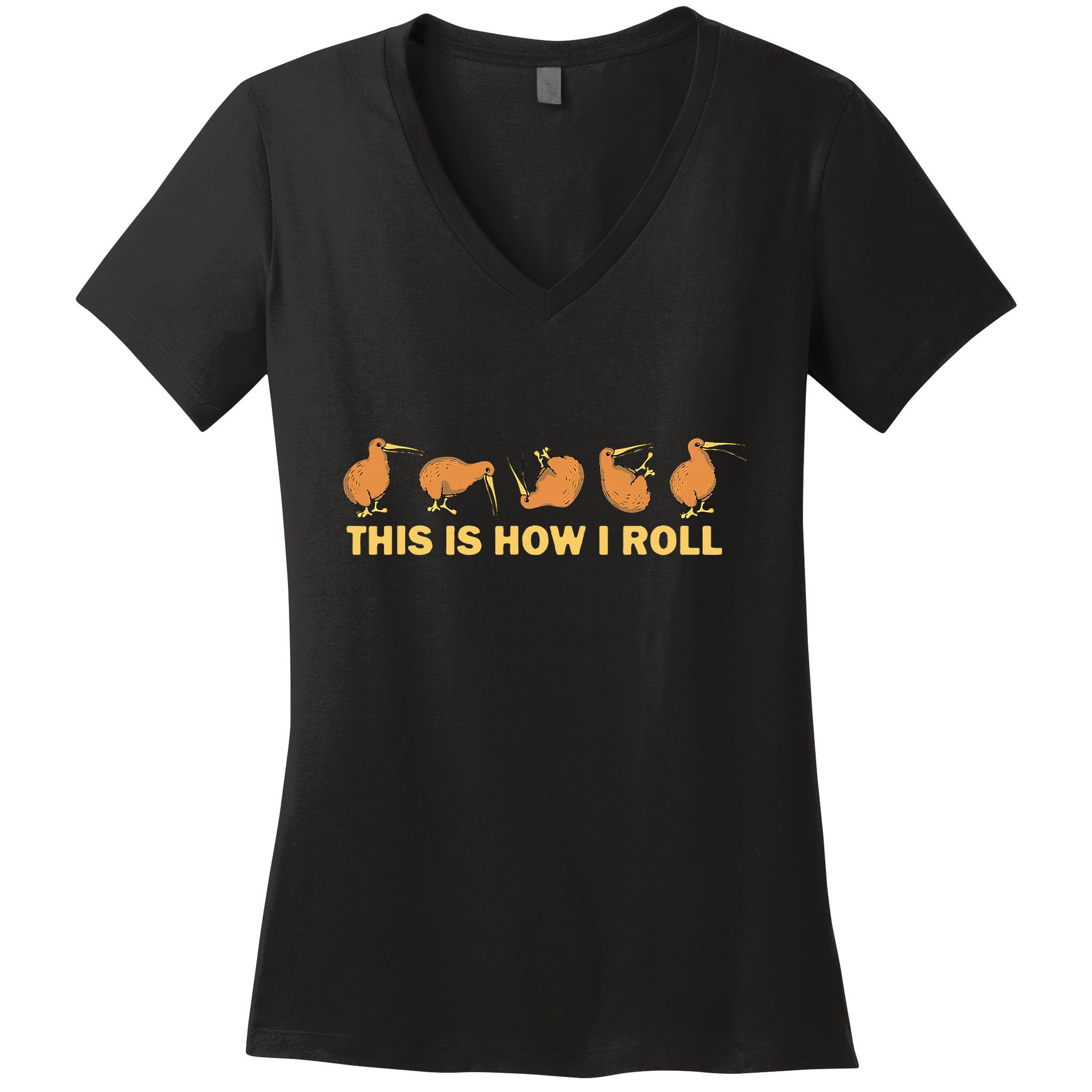 Kiwi Bird Australia Souvenir This Is How I Roll Kiwi Women's V-Neck T-Shirt